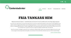 Desktop Screenshot of centerstudenter.se