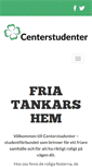 Mobile Screenshot of centerstudenter.se