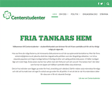 Tablet Screenshot of centerstudenter.se